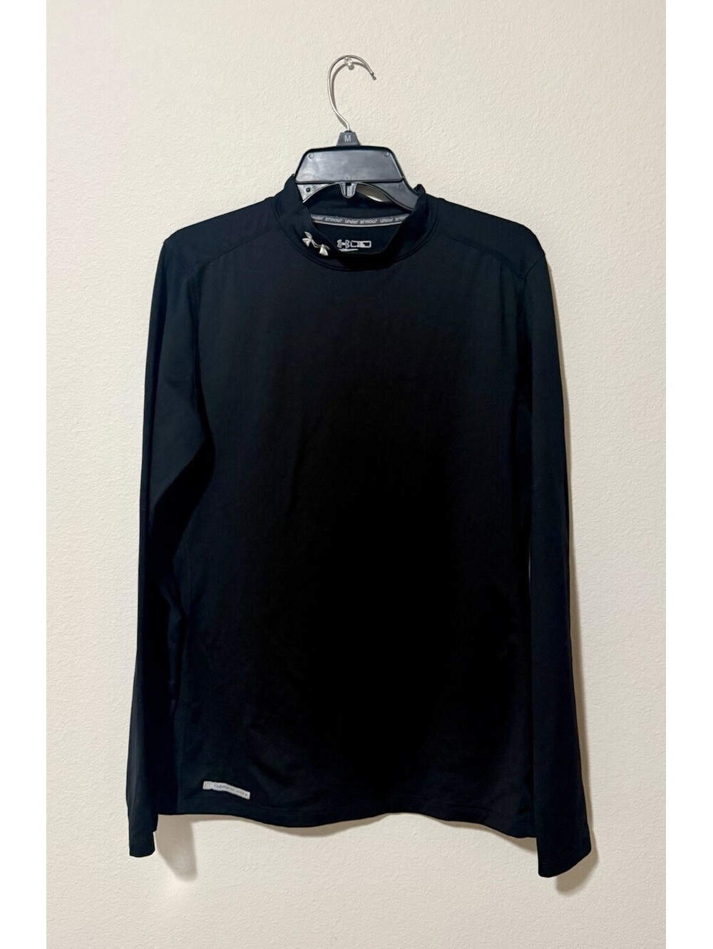 Under Armour ColdGear Long Sleeve Shirt | Black Mockneck | Size XL
